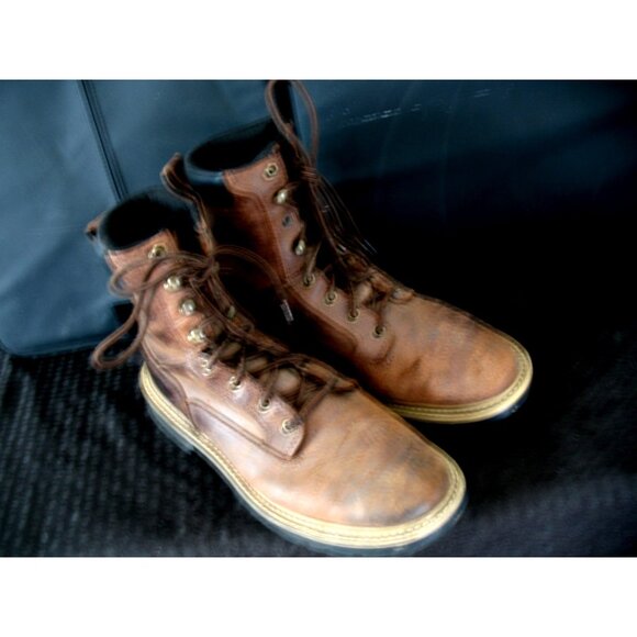 Noble Outfitters Men’s Rivet Round Toe Leather Upper, Work Boot Sizes 9W - Picture 5 of 9